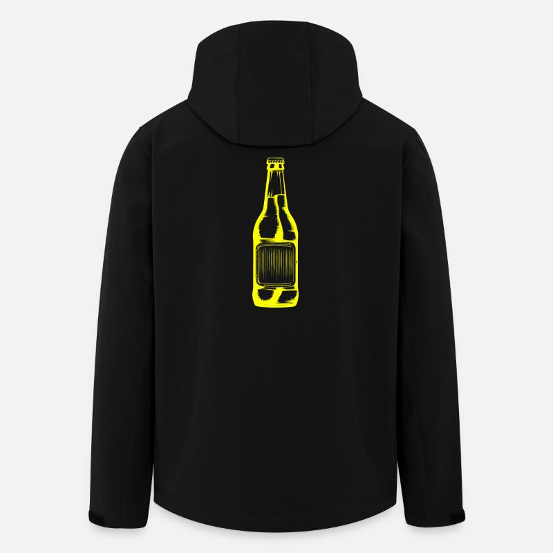 Bouteille de bière Bière - Veste softshell homme en polyester recyclé Stanley/Stella - noir