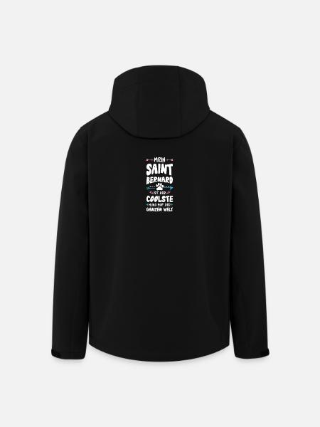 Saint Bernard Dog Saying - Men’s Recycled Softshell Jacket by Stanley/Stella - black