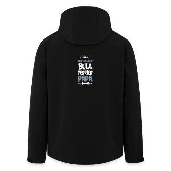 Official Bull Terrier Dad - Men’s Recycled Softshell Jacket by Stanley/Stella - black - Back - AI Model Male 185 light (185cm)