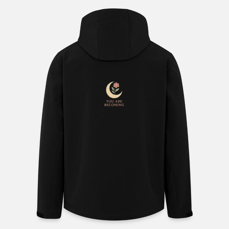 Mondblume You Are Becoming - Recycelte Männer Softshell-Jacke von Stanley/Stella - Schwarz
