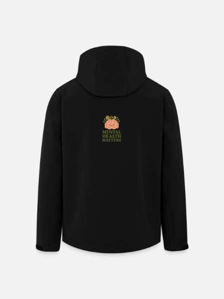 Blooming Brain Mental Health - Men’s Recycled Softshell Jacket by Stanley/Stella - black