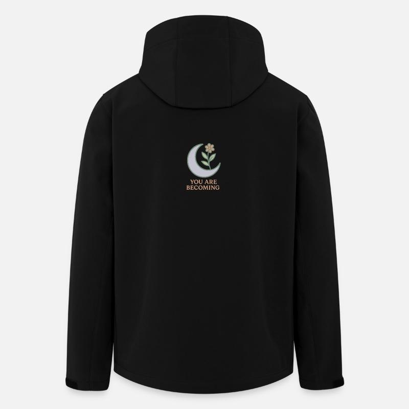 Fleur de Lune : Tu Grandiras - Veste softshell homme en polyester recyclé Stanley/Stella - noir