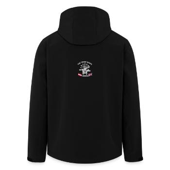 3 Posts Bar - Men’s Recycled Softshell Jacket by Stanley/Stella - black - Back - AI Model Male 185 light (185cm)