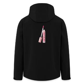 Brillant à lèvres à effet pailleté - Veste softshell homme en polyester recyclé Stanley/Stella - noir - Dos - AI Model Male 185 light (185cm)