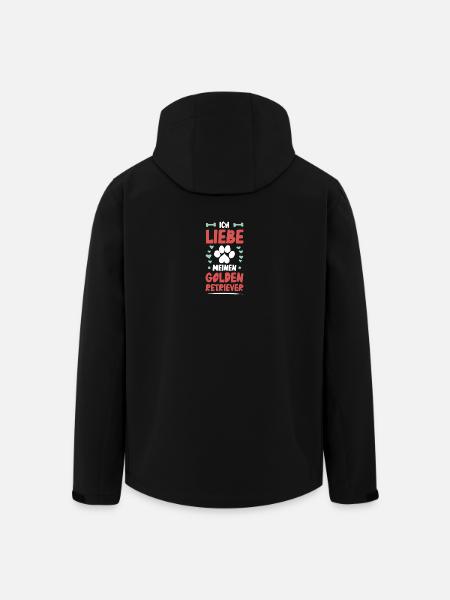 I love my golden retriever - Men’s Recycled Softshell Jacket by Stanley/Stella - black