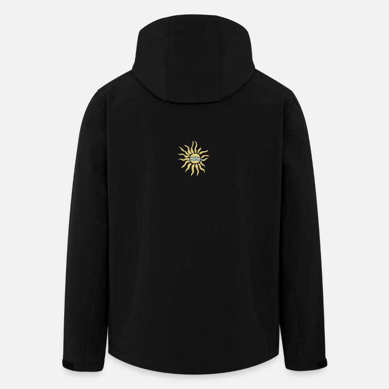 Sonne - Recycelte Männer Softshell-Jacke von Stanley/Stella - Schwarz