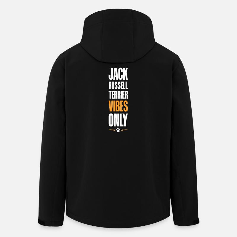 Jack Russell Terrier Vibes - Recycelte Männer Softshell-Jacke von Stanley/Stella - Schwarz