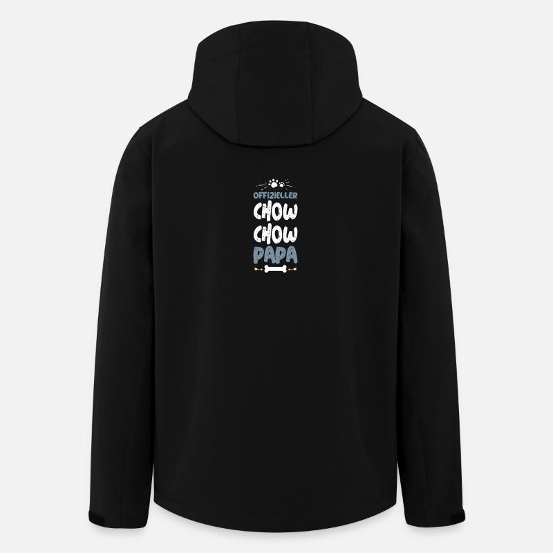 Offizieller Chow Chow Papa - Recycelte Männer Softshell-Jacke von Stanley/Stella - Schwarz