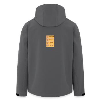 Chat grognon et limites personnelles - Recycelte Männer Softshell-Jacke von Stanley/Stella - Schwarz - Hinten - AI Model Male 185 light (185cm)