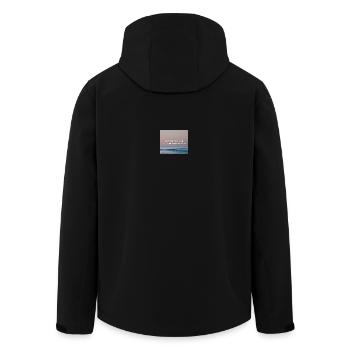 Ich will nur - Philipp Poisel - Recycelte Männer Softshell-Jacke von Stanley/Stella - Schwarz - Hinten - AI Model Male 185 light (185cm)