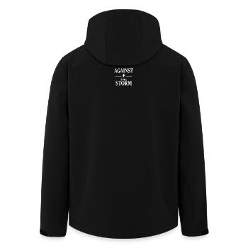 Lettrage puissant par vent de face - Veste softshell homme en polyester recyclé Stanley/Stella - noir - Dos - AI Model Male 185 light (185cm)