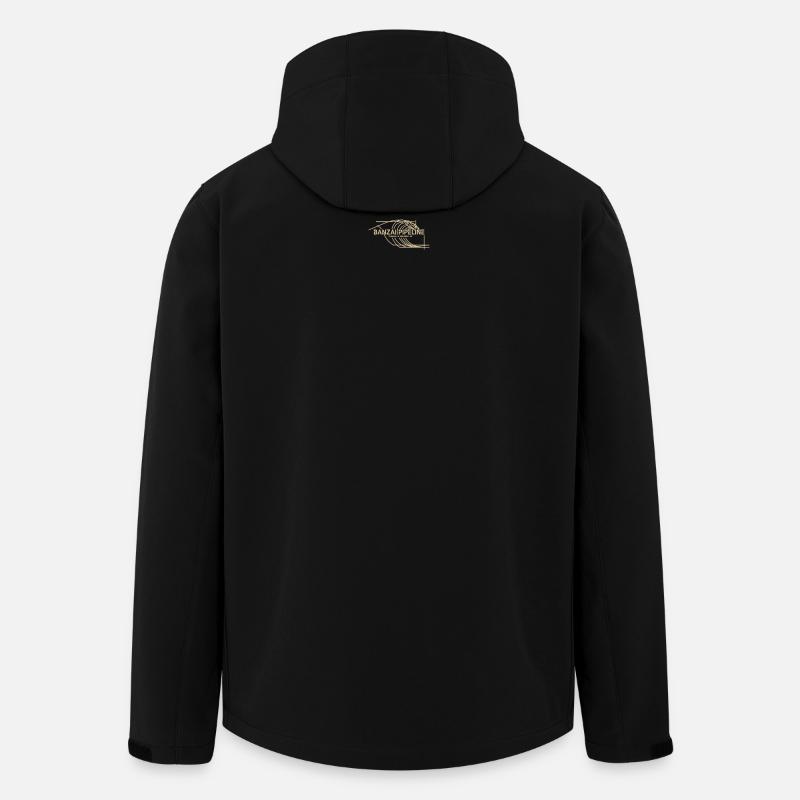 Banzai Pipeline Surf Wave Art - Recycelte Männer Softshell-Jacke von Stanley/Stella - Schwarz