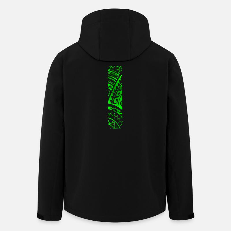 REVA (grün) - Recycelte Männer Softshell-Jacke von Stanley/Stella - Schwarz