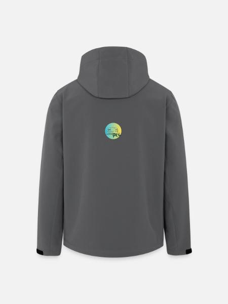 Goes Retro Caravan Illustration - Men’s Recycled Softshell Jacket by Stanley/Stella - black