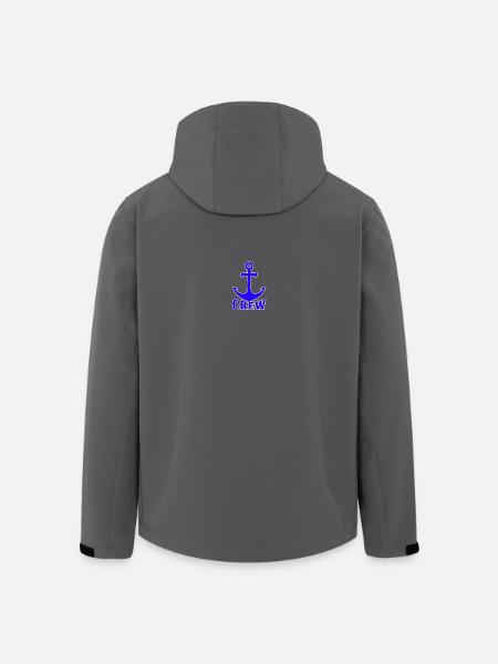 Blue Anker Crew Logo - Men’s Recycled Softshell Jacket by Stanley/Stella - black
