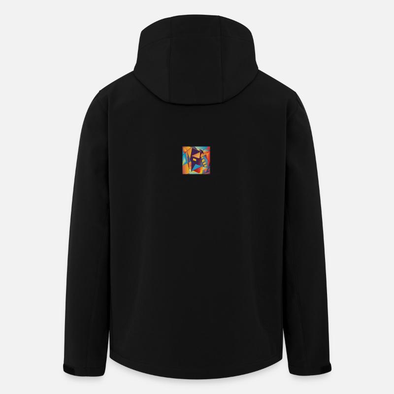 Cutted Sunset - Recycelte Männer Softshell-Jacke von Stanley/Stella - Schwarz
