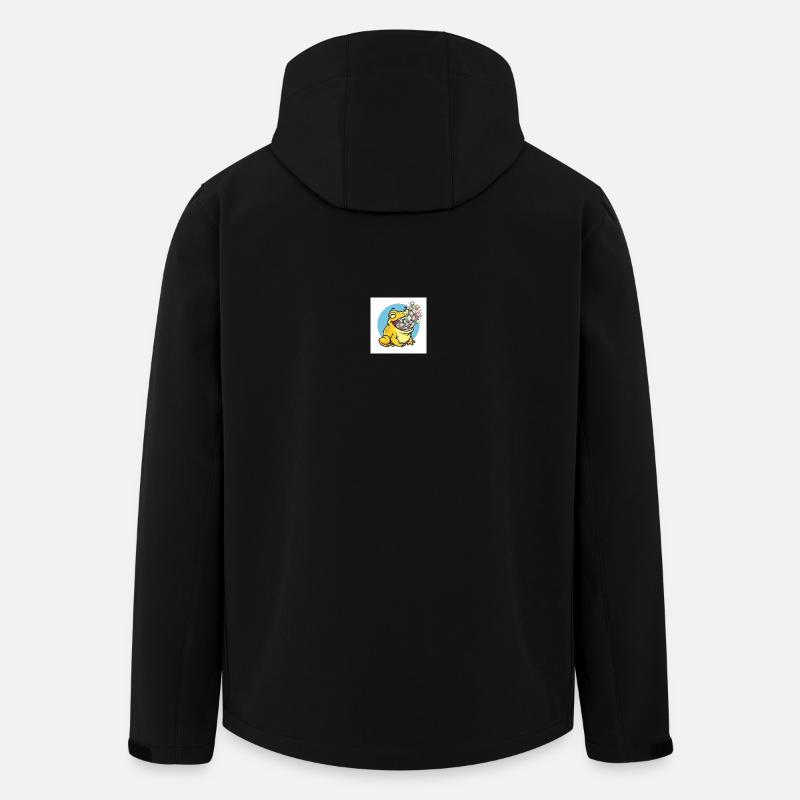 Lachender Frosch mit Geldregen - Recycelte Männer Softshell-Jacke von Stanley/Stella - Schwarz