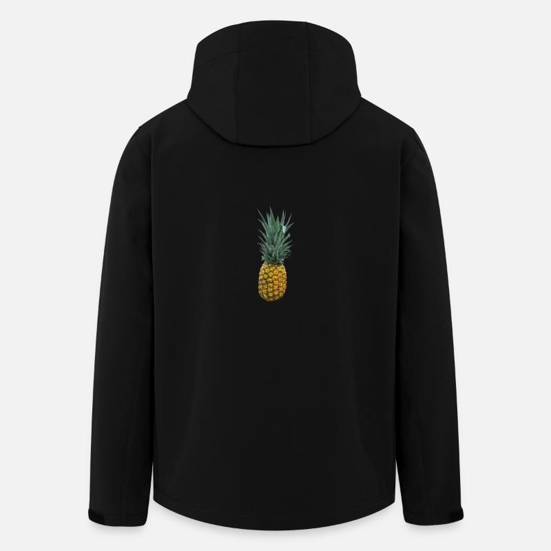 Fruit d'ananas - Veste softshell homme en polyester recyclé Stanley/Stella - noir