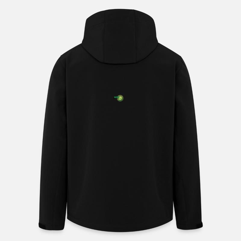 Natur - Recycelte Männer Softshell-Jacke von Stanley/Stella - Schwarz
