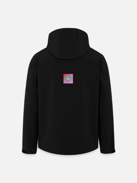 Pastel crown with heart - Men’s Recycled Softshell Jacket by Stanley/Stella - black