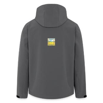Naturfenster - Recycelte Männer Softshell-Jacke von Stanley/Stella - Schwarz - Hinten - AI Model Male 185 light (185cm)