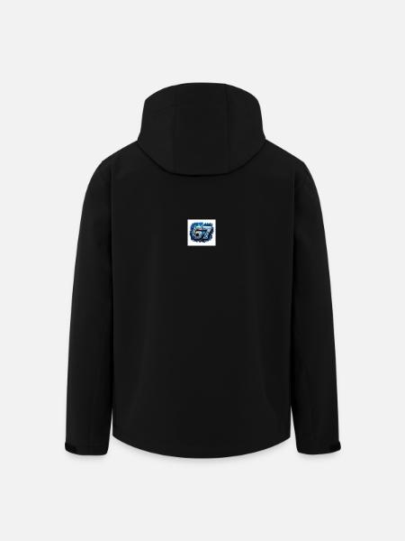 Neon Robo Number 67 - Men’s Recycled Softshell Jacket by Stanley/Stella - black