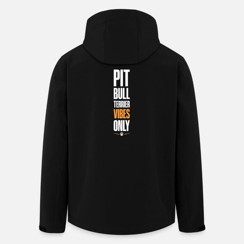 Pitbull Terrier Vibes Only - Men’s Recycled Softshell Jacket by Stanley/Stella - black