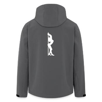 Pole Dance Silhouette Dancer Bar Dancing Woman - Men’s Recycled Softshell Jacket by Stanley/Stella - black - Back - AI Model Male 185 light (185cm)