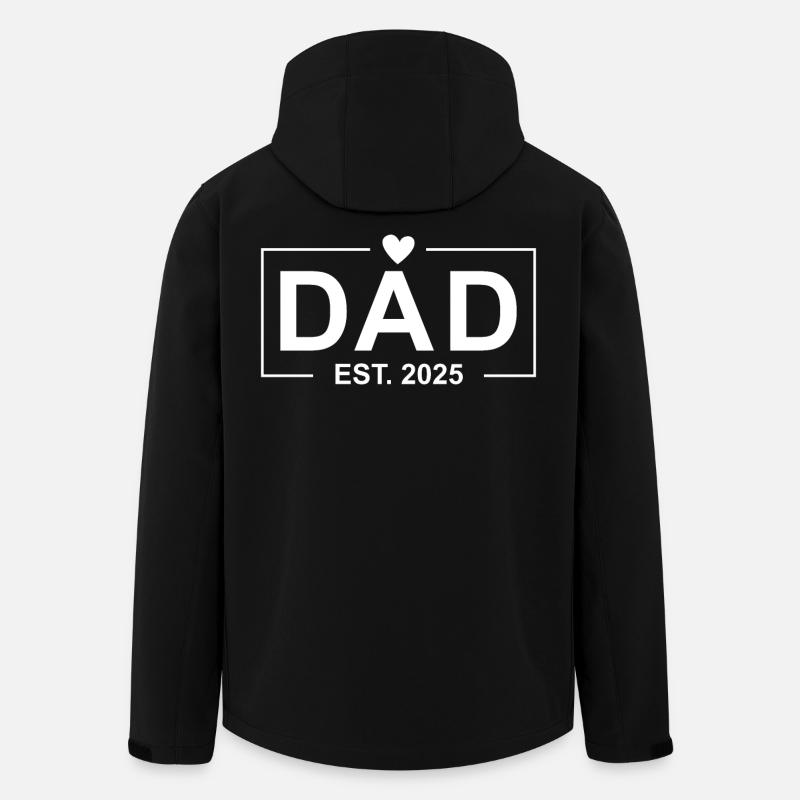 Papa Est 2025 - Veste softshell homme en polyester recyclé Stanley/Stella - noir