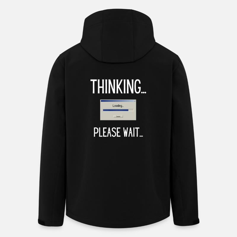 Thinking, please wait. - Men’s Recycled Softshell Jacket by Stanley/Stella - black