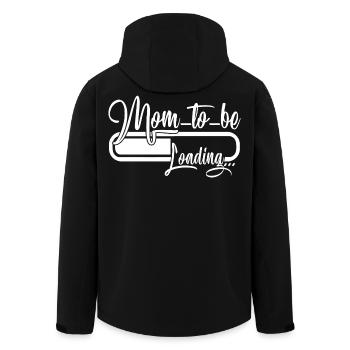 Mother's Day Mom To be Loading - Men’s Recycled Softshell Jacket by Stanley/Stella - black - Back - AI Model Male 185 light (185cm)