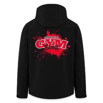 Bête de gymnase - Veste softshell homme en polyester recyclé Stanley/Stella - noir - Dos - AI Model Male 185 light (185cm)