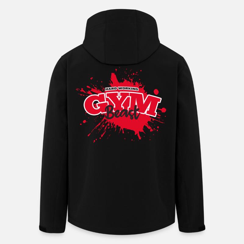 Gym Beast - Men’s Recycled Softshell Jacket by Stanley/Stella - black