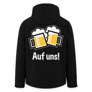 XAufuns! – 2 Bayrische Originale (3) - Recycelte Männer Softshell-Jacke von Stanley/Stella - Schwarz - Hinten - AI Model Male 185 light (185cm)