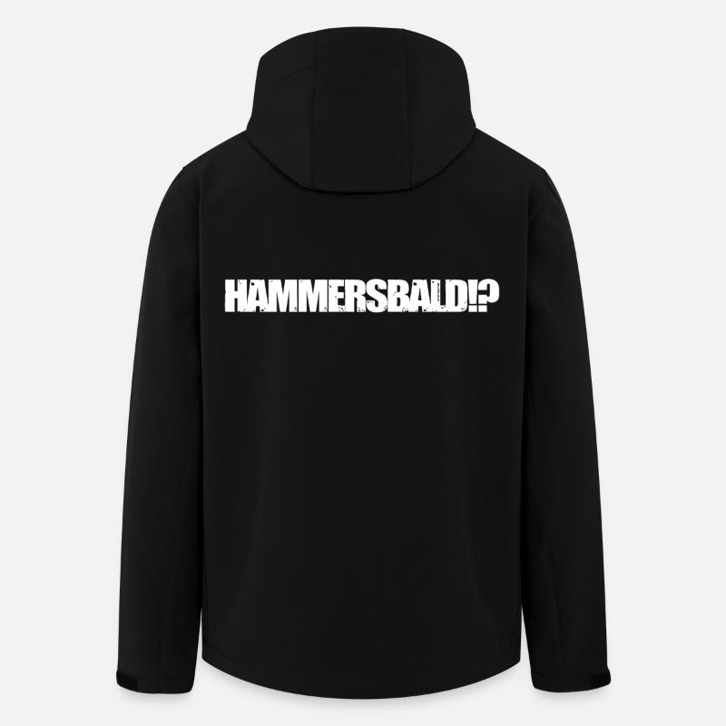 HAMMERSSOON?! WHITE - Men’s Recycled Softshell Jacket by Stanley/Stella - black