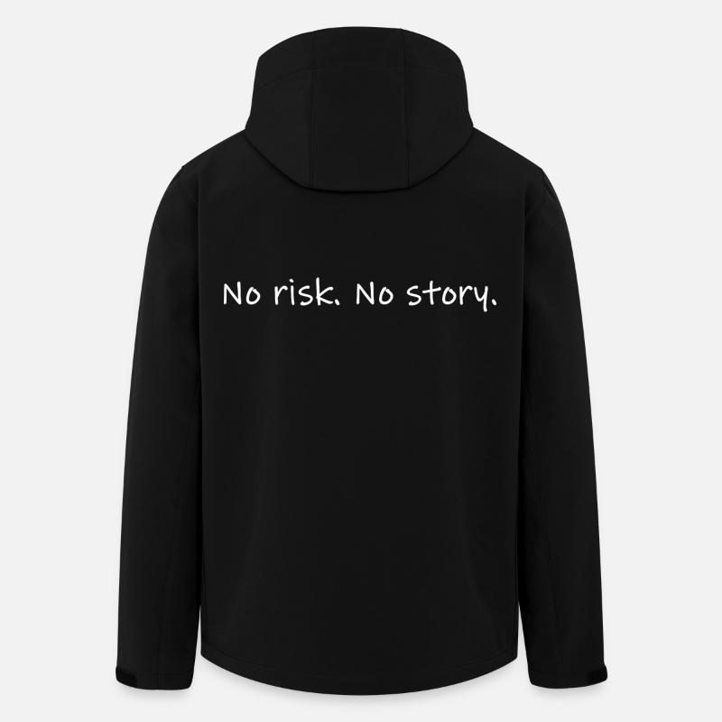 Abstraktes Farbenspiel auf Leinwandoptik - Recycelte Männer Softshell-Jacke von Stanley/Stella - Schwarz