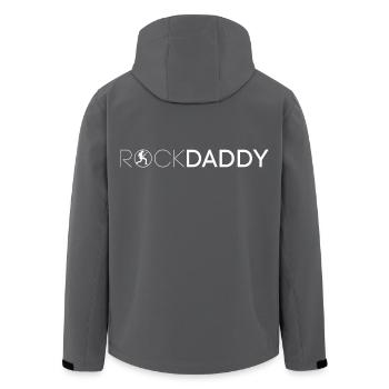 RockDaddy Rock'n'Roll - Recycelte Männer Softshell-Jacke von Stanley/Stella - Schwarz - Hinten - AI Model Male 185 light (185cm)