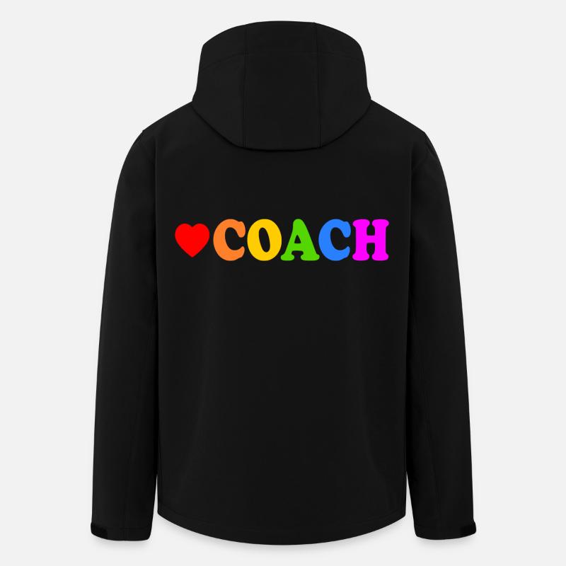 Coach - Men’s Recycled Softshell Jacket by Stanley/Stella - black