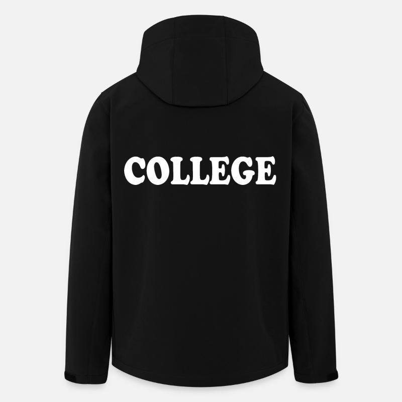College - Recycelte Männer Softshell-Jacke von Stanley/Stella - Schwarz