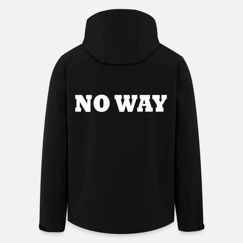 No way - Men’s Recycled Softshell Jacket by Stanley/Stella - black