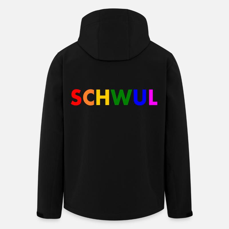 Schwul - Recycelte Männer Softshell-Jacke von Stanley/Stella - Schwarz