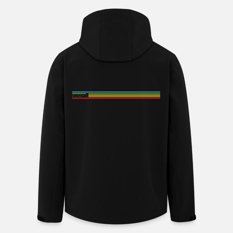 NERDY forever - nerd Arc-en-ciel - Veste softshell homme en polyester recyclé Stanley/Stella - noir