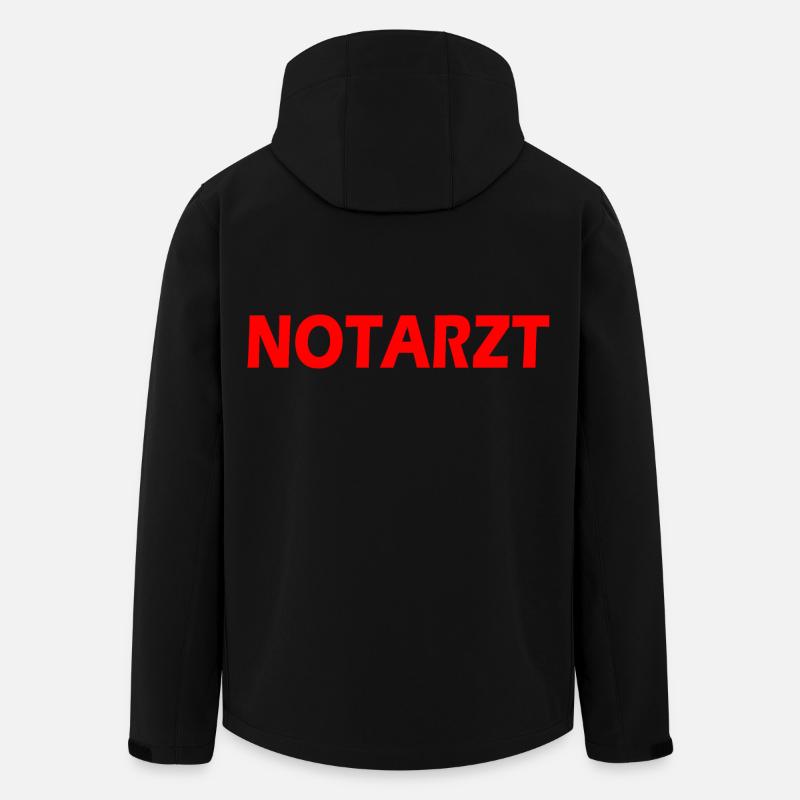 Notarzt - Veste softshell homme en polyester recyclé Stanley/Stella - noir