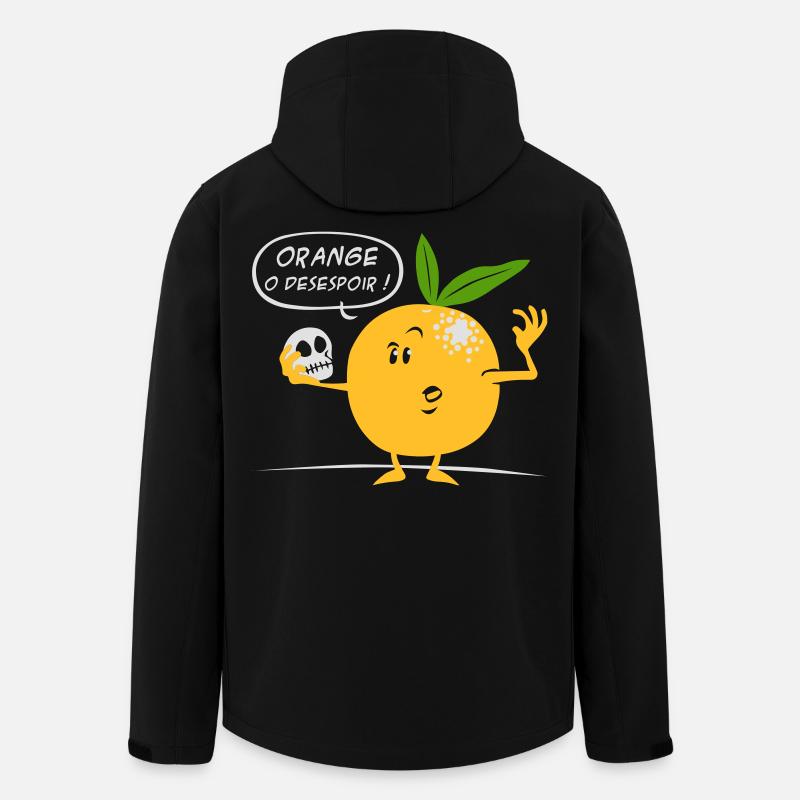 Orange o desespoir - Veste softshell homme en polyester recyclé Stanley/Stella - noir