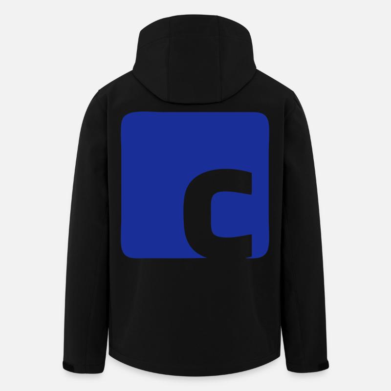 Logo de C - Veste softshell homme en polyester recyclé Stanley/Stella - noir
