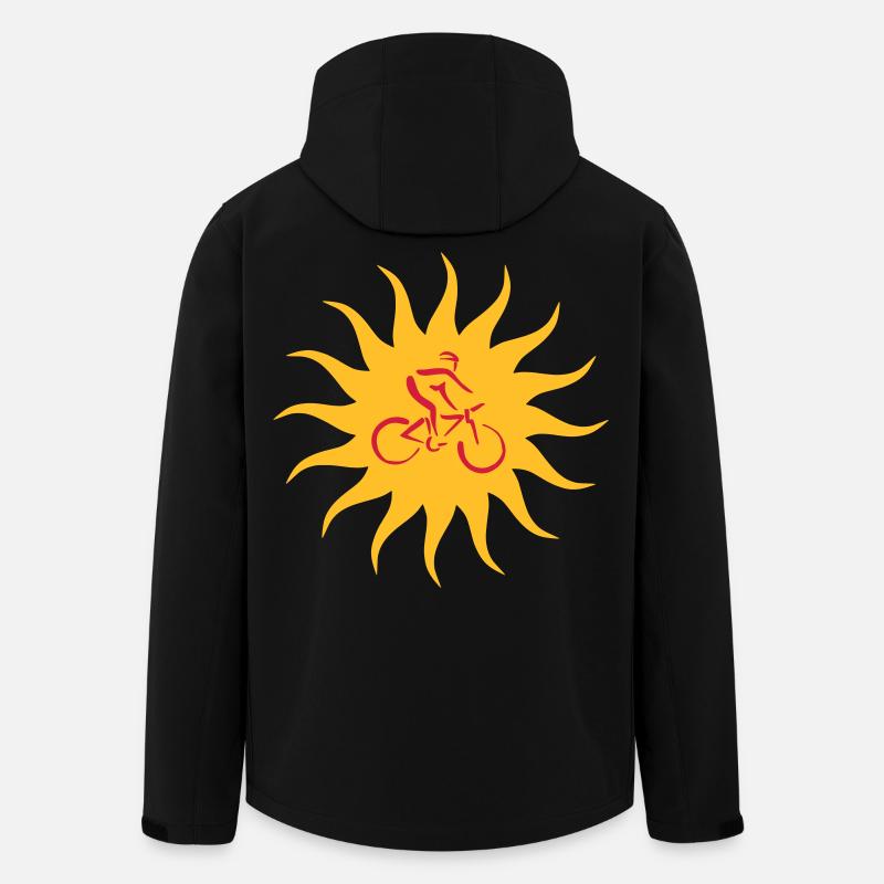 Biker Sonne - Recycelte Männer Softshell-Jacke von Stanley/Stella - Schwarz