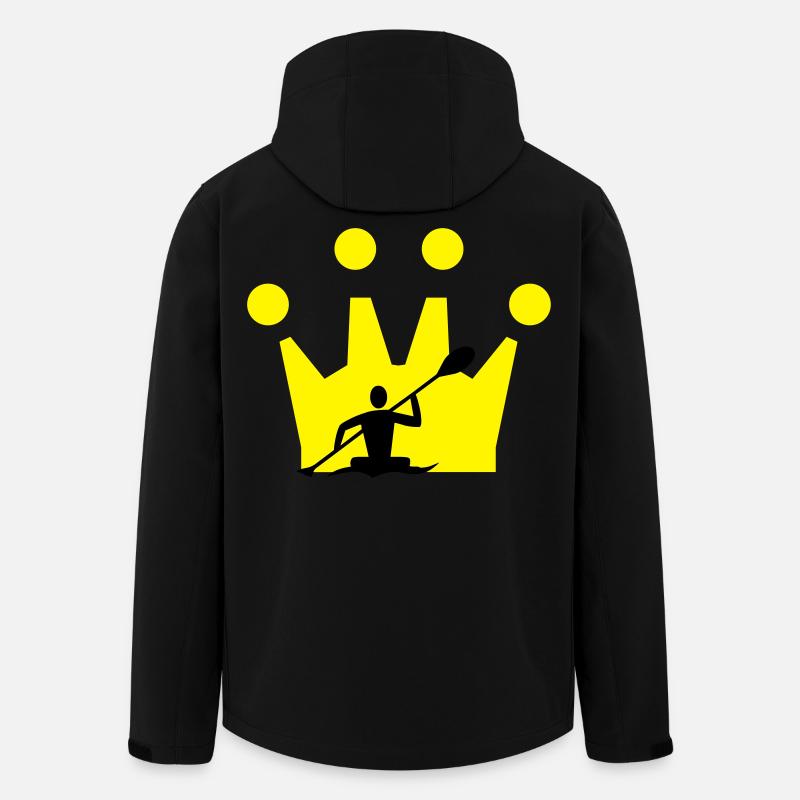 Couronne de canoë - Veste softshell homme en polyester recyclé Stanley/Stella - noir