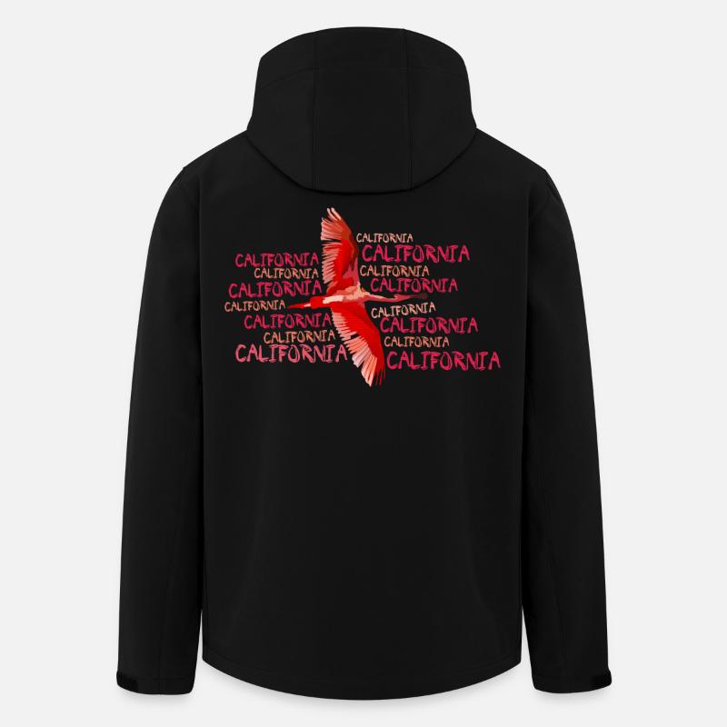 california - Veste softshell homme en polyester recyclé Stanley/Stella - noir