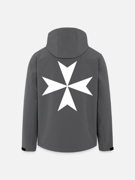 Croix de Malte - Veste softshell homme en polyester recyclé Stanley/Stella - noir