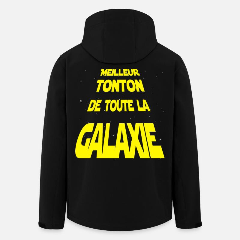 Meilleur Tonton de la galaxie - Veste softshell homme en polyester recyclé Stanley/Stella - noir